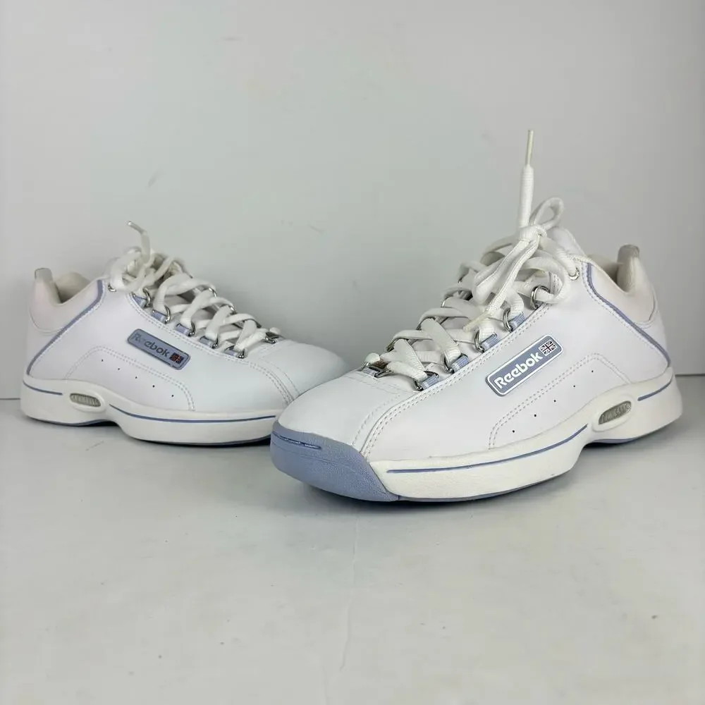 VTG Reebok Classic Californium II white/blue leather sneakers womens 8 Deadstock